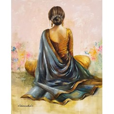 Sabeen Rashid, 18 x 24 Inches, Acrylic on Canvas, Figurative Painting, AC-SBRS-005